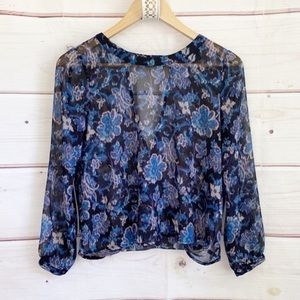 ASTR Sheer Open Back Top